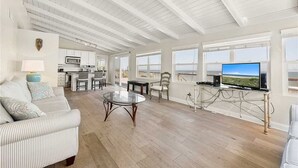 House, Multiple Beds, Kitchen, Ocean View | Living room - Coastal Charm, 2 Bedrooms, Ocean Front, Sleeps 6 (Ponte Vedra Beach)