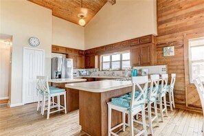 House, Multiple Beds, Kitchen, Ocean View | Private kitchen | Fridge, microwave, stovetop, dishwasher - Dreamview, Beach Front, 3 Bedrooms, Wifi, Sleeps 10 (St. Augustine)