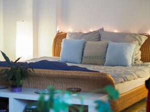 1 غرفة نوم وواي فاي وملاءات أسرّة