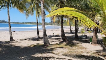 Beach nearby, sun-loungers, beach towels