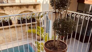 Blick vom Balkon