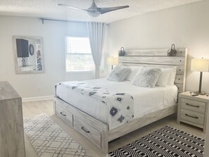 2 bedrooms, in-room safe, iron/ironing board, WiFi
