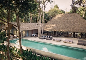 Indoor pool, outdoor pool