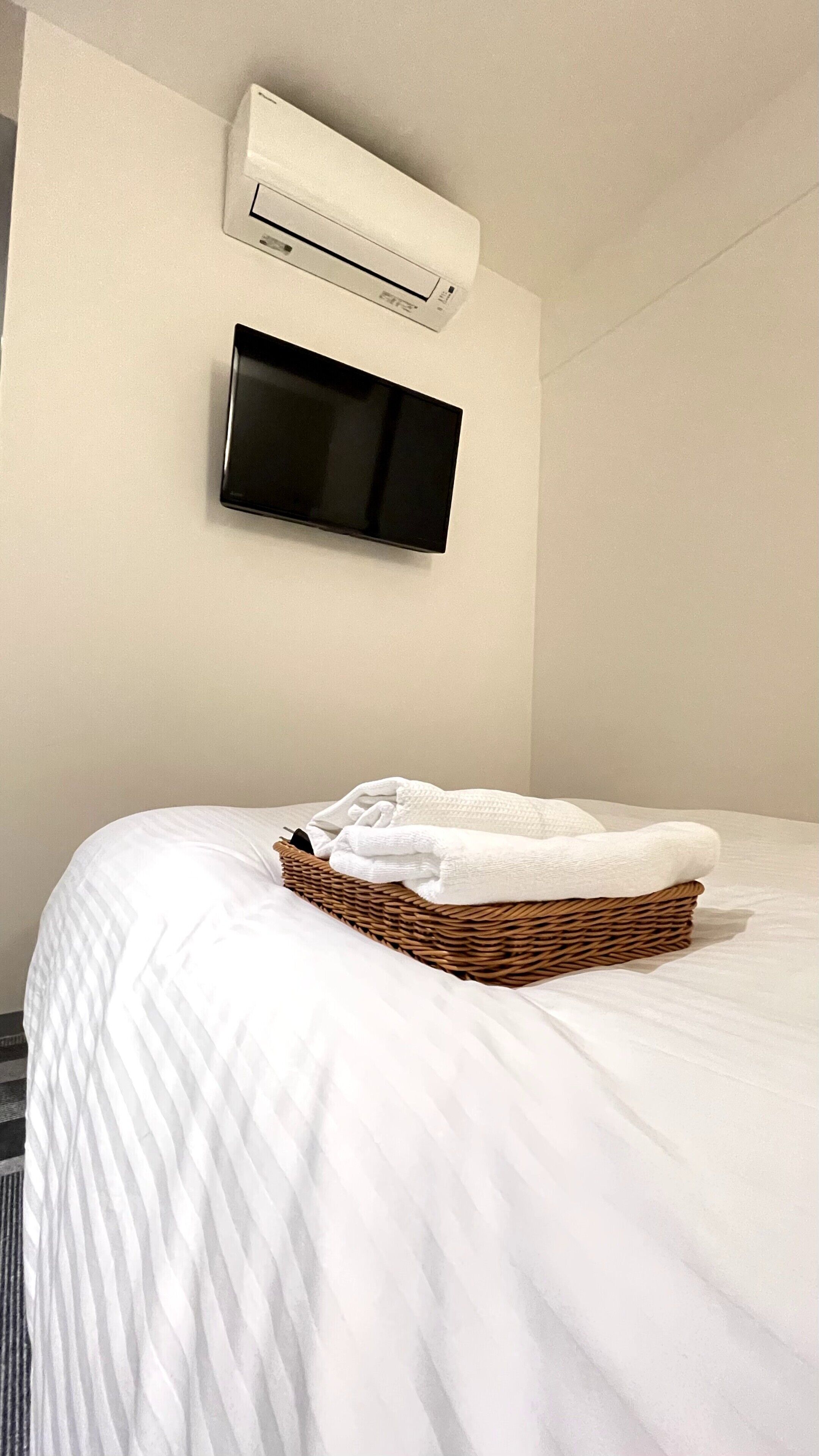 down duvets, desk, blackout curtains, iron/ironing board