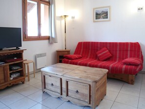 TV - Apartment for 8 with pool in Les Orres (Les Orres)