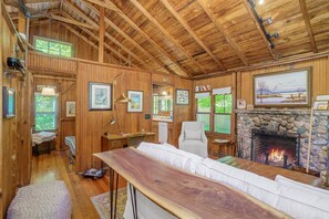 TV, fireplace, DVD player