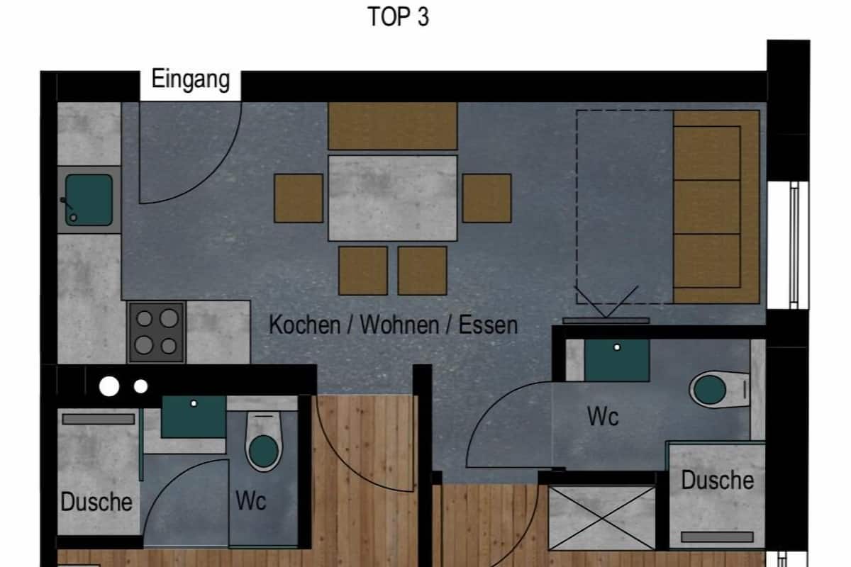 Apartment, 2 Bedrooms | 2 bedrooms, free WiFi, bed sheets