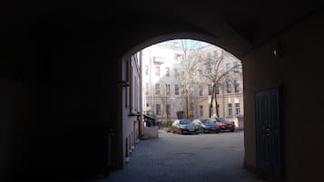 Majoituspaikan sisäänkäynti