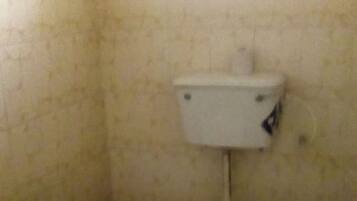Shower, rainfall showerhead, towels