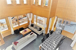 Chalet, 5 Bedrooms | Living area | TV, DVD player