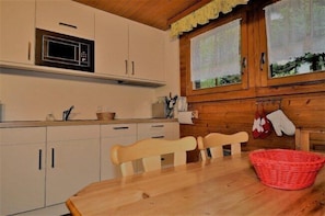 Apartment, 2 Bedrooms | Private kitchen | Full-sized fridge, microwave, oven, stovetop