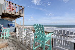 Property grounds - 3944 Island Drive- Oceanfront Island Retreat, Views from the couch and deck!- Adjoining Side is A... (North Topsail Beach)