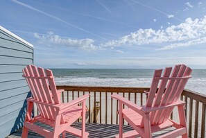 Property grounds - Oceanfront Island Retreat, Views from the couch and deck! (North Topsail Beach)