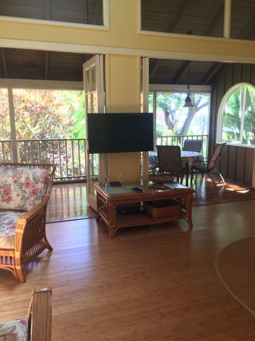 Smart TV, DVD player, books, video library