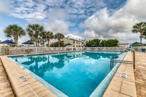 A heated pool
