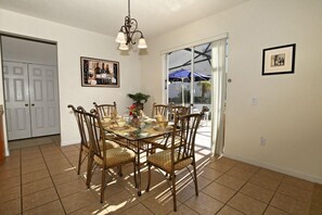 Villa | Private kitchen | Fridge, microwave, cookware/dishes/utensils