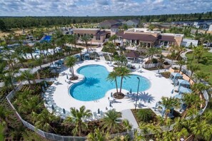 House (1600CPC) | Exterior - 4 Bed Home Splash Pool at Solara (Kissimmee)