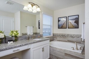 Bathroom - Exquisite! 5bed 4Ba Villa Game Room Pool Spa 4841c (Kissimmee)