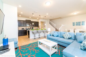 House (8810GENEVE) | Living room | LCD TV, fireplace, video-game console