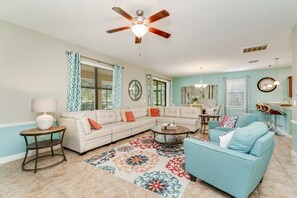 Villa (ShowHome 5 bedroom Champions Gate Vil) | Living room