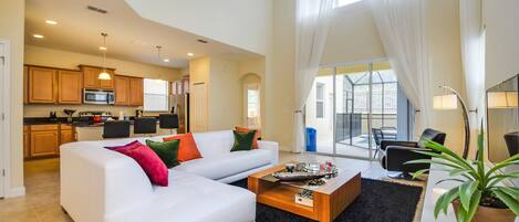 别墅 (Fantastic Resort 5 Bed 5 Bath Villa W) | 客厅 | 平板电视