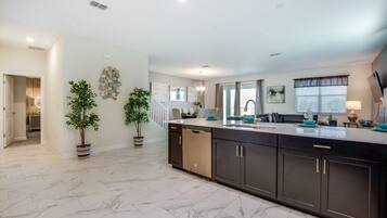 Villa (641PBEACH Amazing Champions Gate 8 Be) | Private kitchen | Fridge, microwave, cookware/dishes/utensils