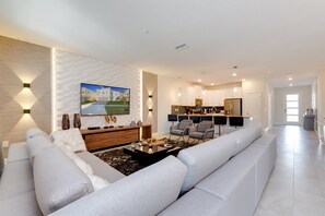 Villa (8828CRUDEN) | Living room | Flat-screen TV - 9 Bedroom Champions Gate Villa (Kissimmee)