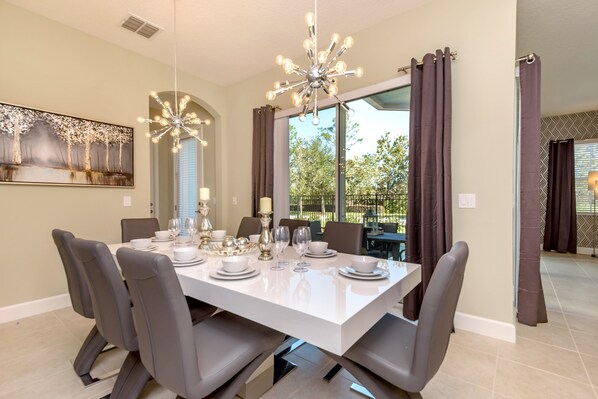 Villa (7786LL Ultimate Reunion Home) | Private kitchen | Fridge, microwave, cookware/dishes/utensils