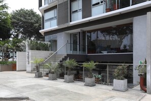 Majoituspaikan julkisivu