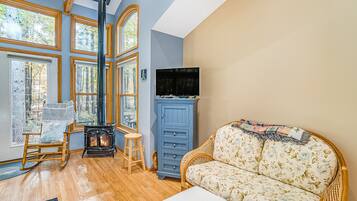 TV, fireplace, DVD player