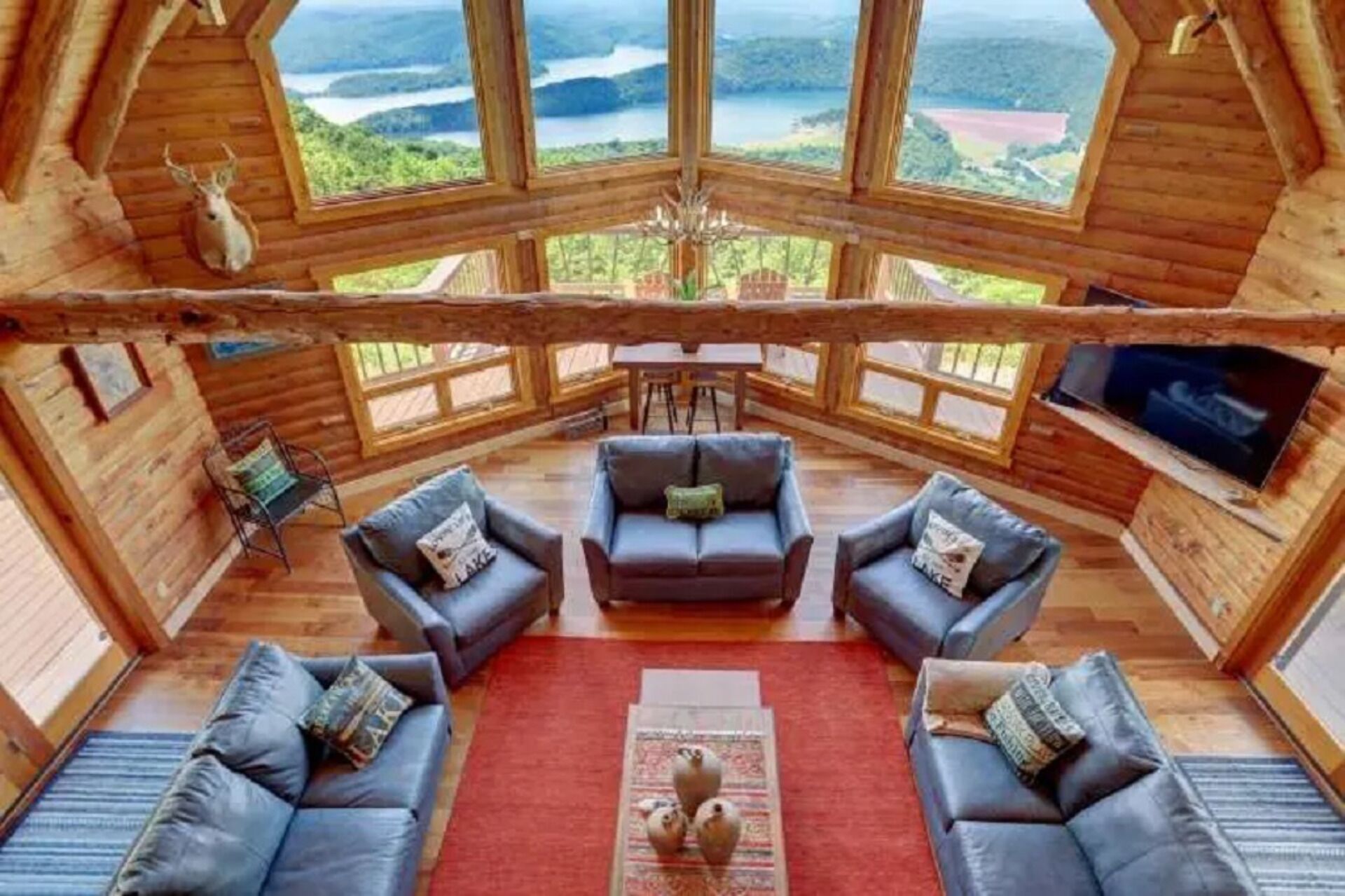 TV, fireplace, table football