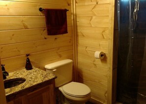 Combined shower/bathtub