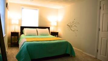 2 bedrooms, iron/ironing board, WiFi, bed sheets