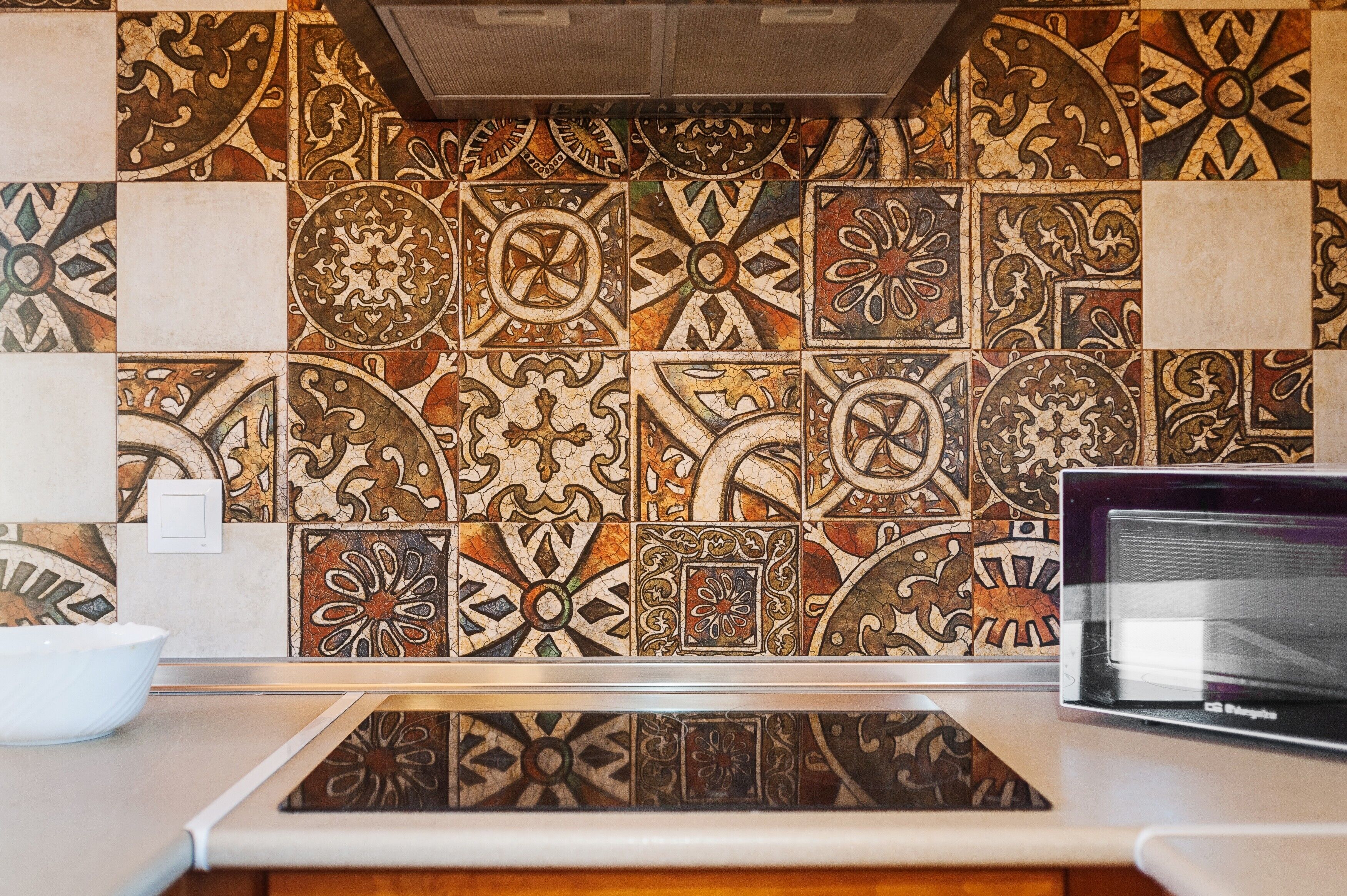 Refrigerador, microondas, horno, placa de cocina