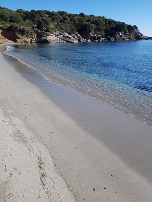En la playa 