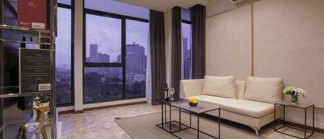 Flat-screen TV, Netflix, books, streaming services