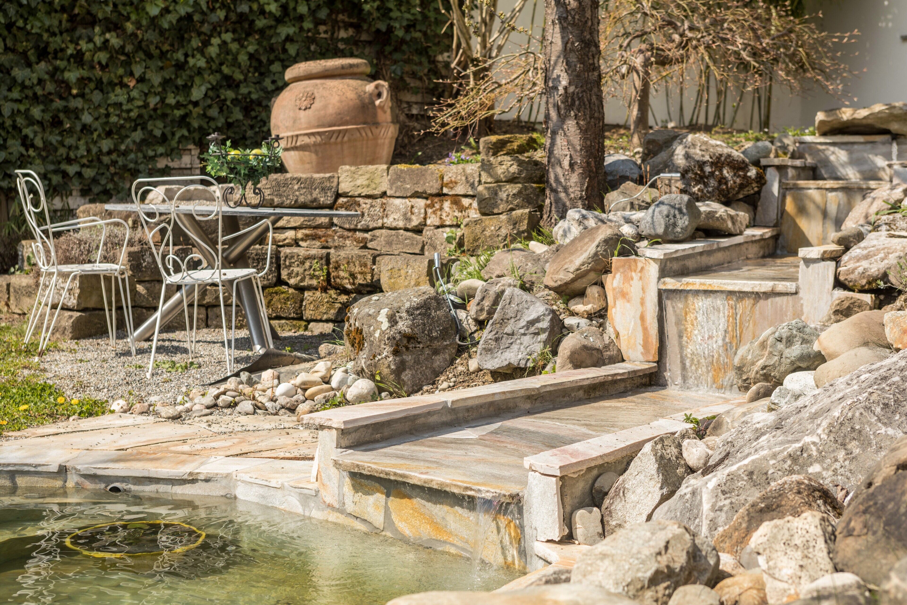 屋外ダイニングエリア