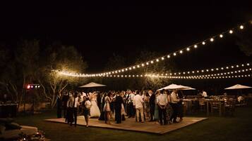 Außenbereich für Bankette