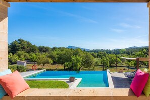 Pool - Secluded Country House on Rural Estate with Pool, Wi-Fi, Orchard and Terrace (Artá)