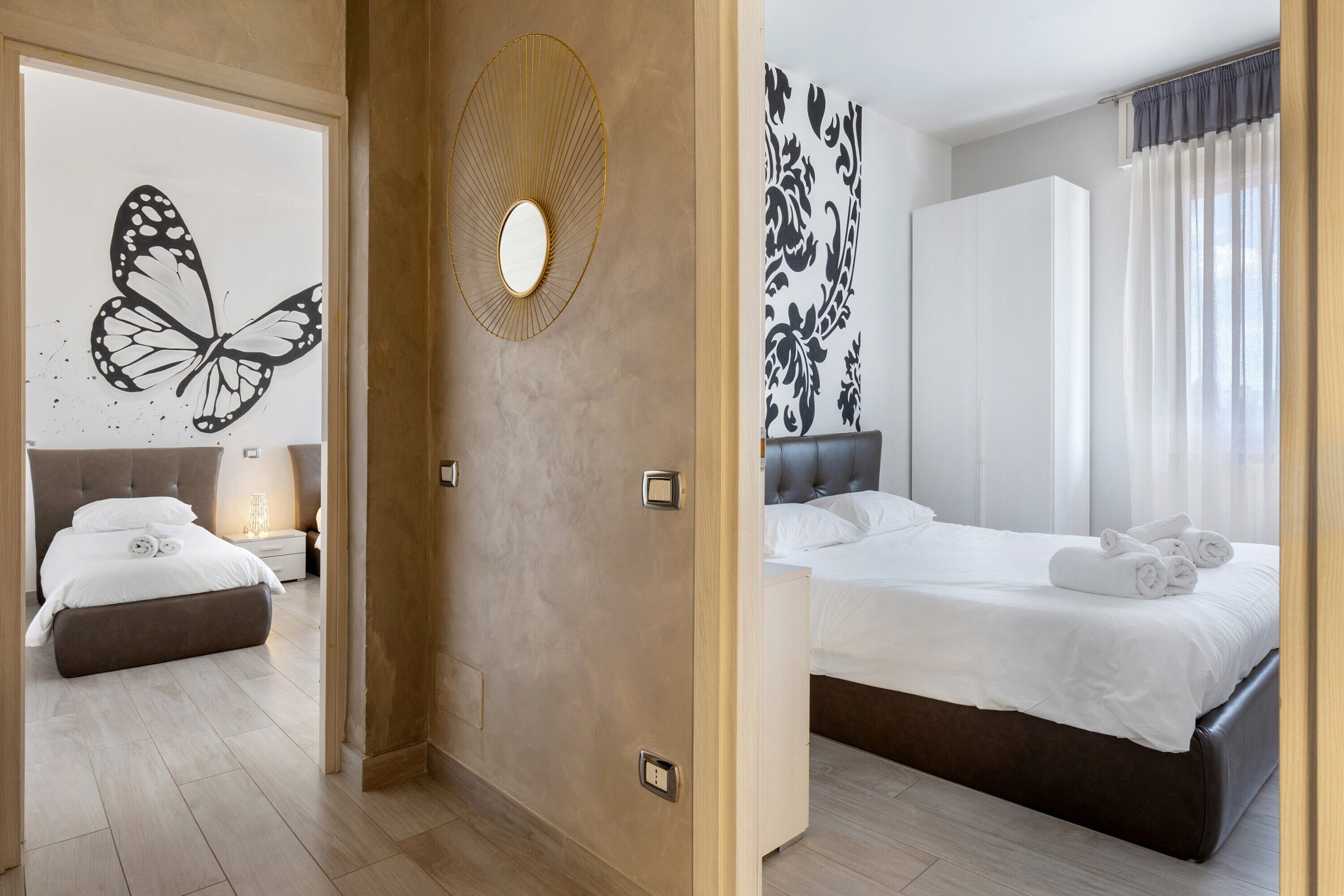 2 habitaciones, tabla de planchar con plancha y wifi gratis 