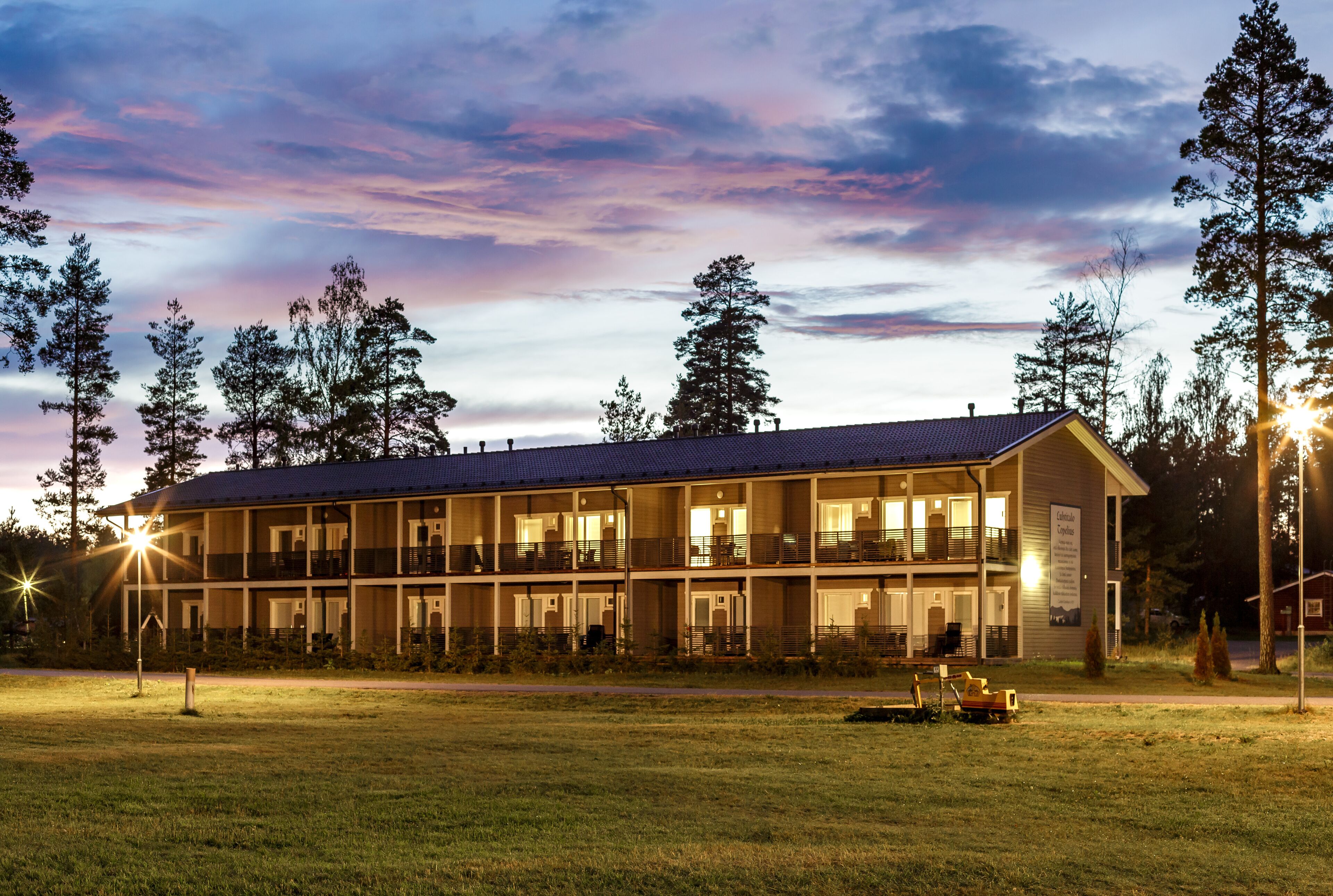 Front of property - evening/night