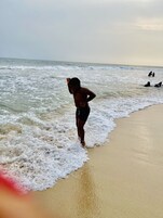 Beach nearby, white sand, free beach cabanas, beach shuttle