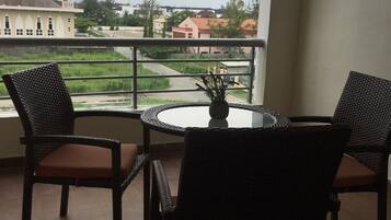 Blick von der Unterkunft