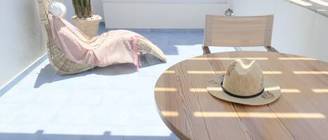 Studio, 1 slaapkamer, balkon, uitzicht op stad | Zonneterras