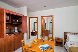 Apartment, 2 Bedrooms, Smoking, Terrace | Living area - Central Cozy Apt 150m From Beach (Hersonissos)