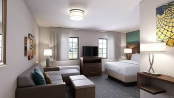 Skrivebord, skrivebord for bærbar PC og blendingsgardiner