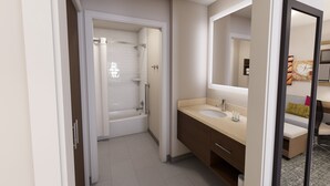 ห้องสวีท, เตียงควีนไซส์ 2 เตี  ยง, ห้องครัว | ห้องน้ำ | ฝักบัวในอ่างอาบน้ำ, ของใช้ในห้องน้ำฟรี, ไดร์เป่าผม, ผ้าเช็ดตัว