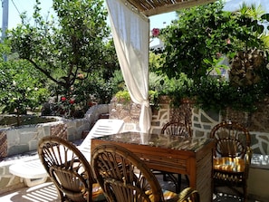 Villa, 2 Bedrooms, Smoking, Balcony | Terrace/patio - Ideal Place for Family Near the Beach With Garden (Agios Nikolaos)