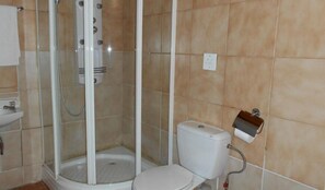 Standard Double Room | Bathroom | Towels, soap, toilet paper