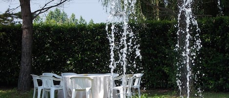 Espace banquet en plein air